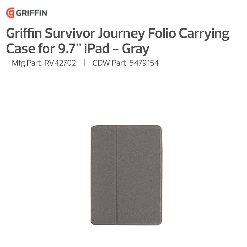 Griffin Survivor Journey Folio iPad Case for 9.7"